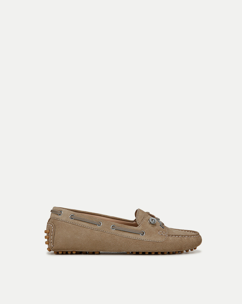 Men's Suede Boat Shoes with Non-Slip Sole | Jia Boating Loafer