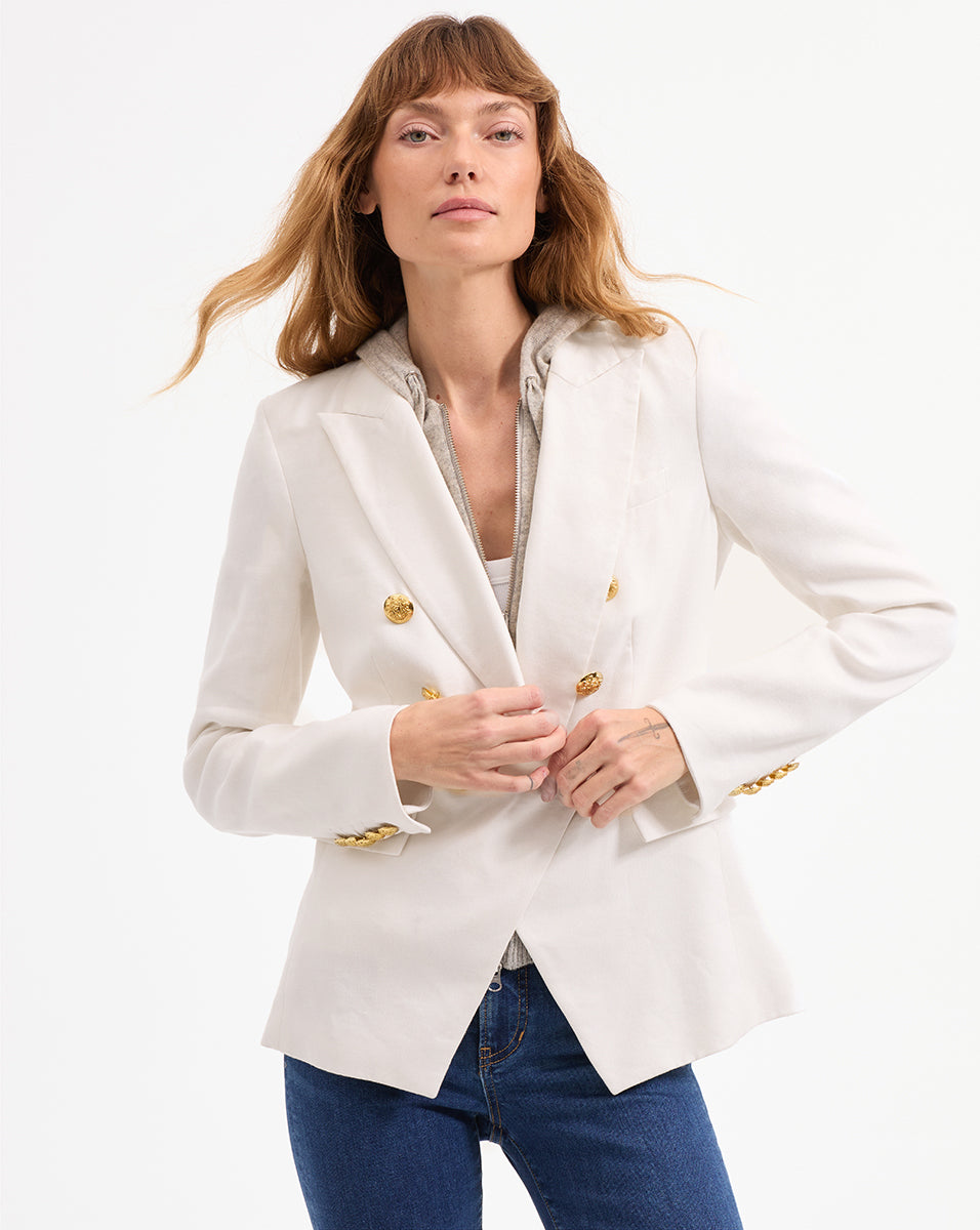 Stretch-Linen Dickey Jacket for Summer | Miller Linen USA Made