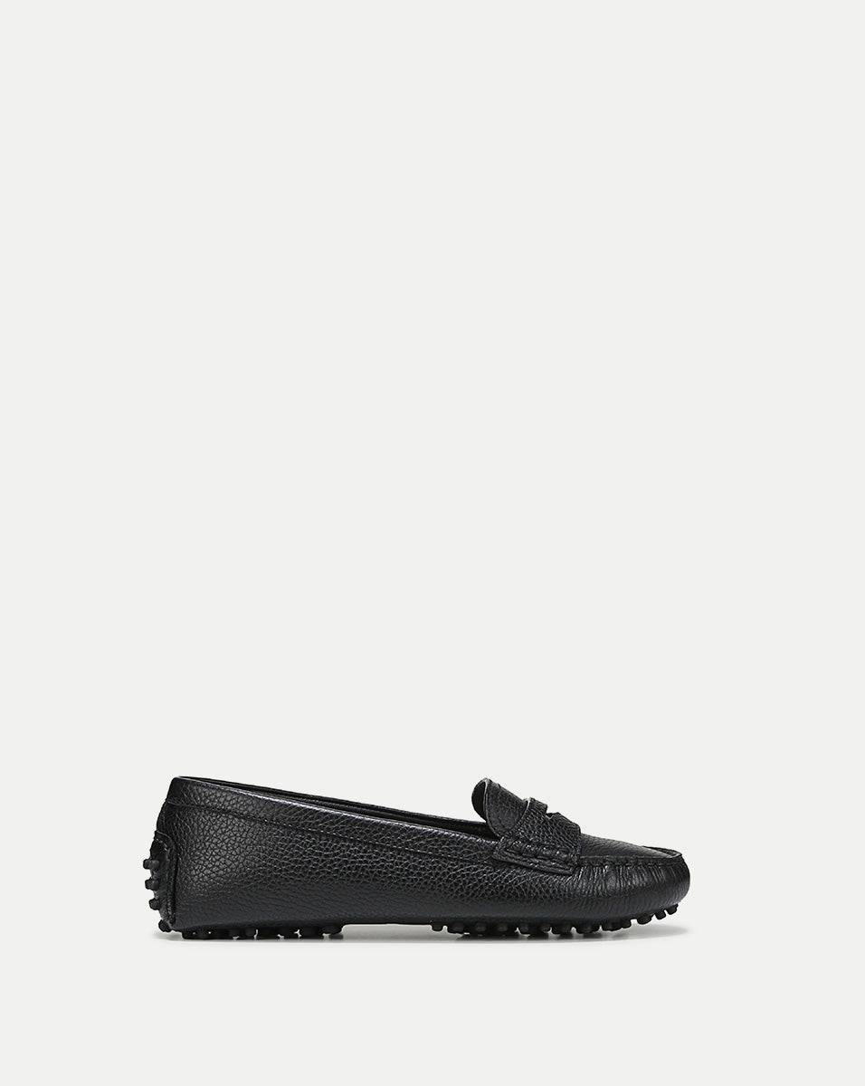 Men's Leather Driving Loafers with Cushioned Footbed | Jia