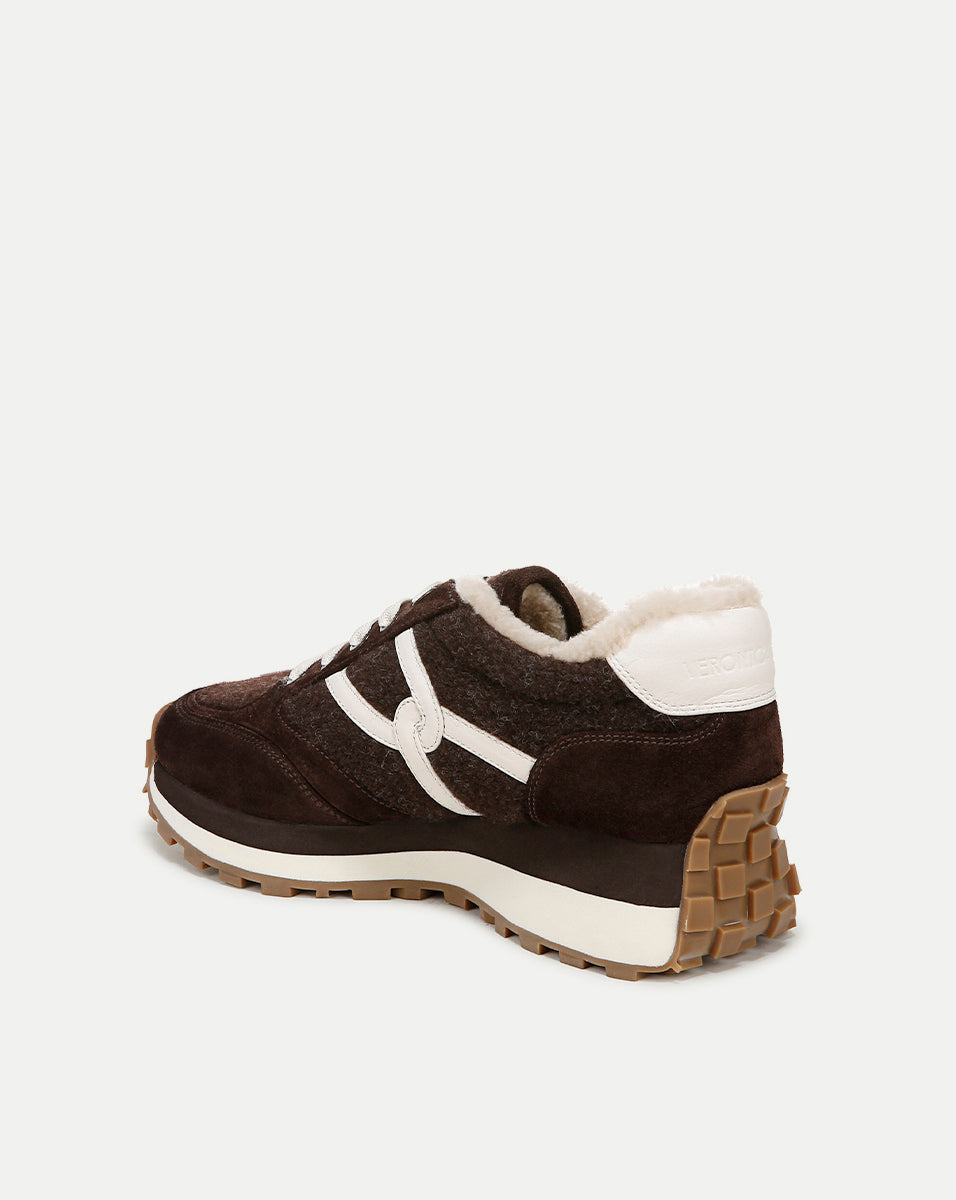 Shearling-Lined Sneakers for Women | Valentina Plush Winter Shoes