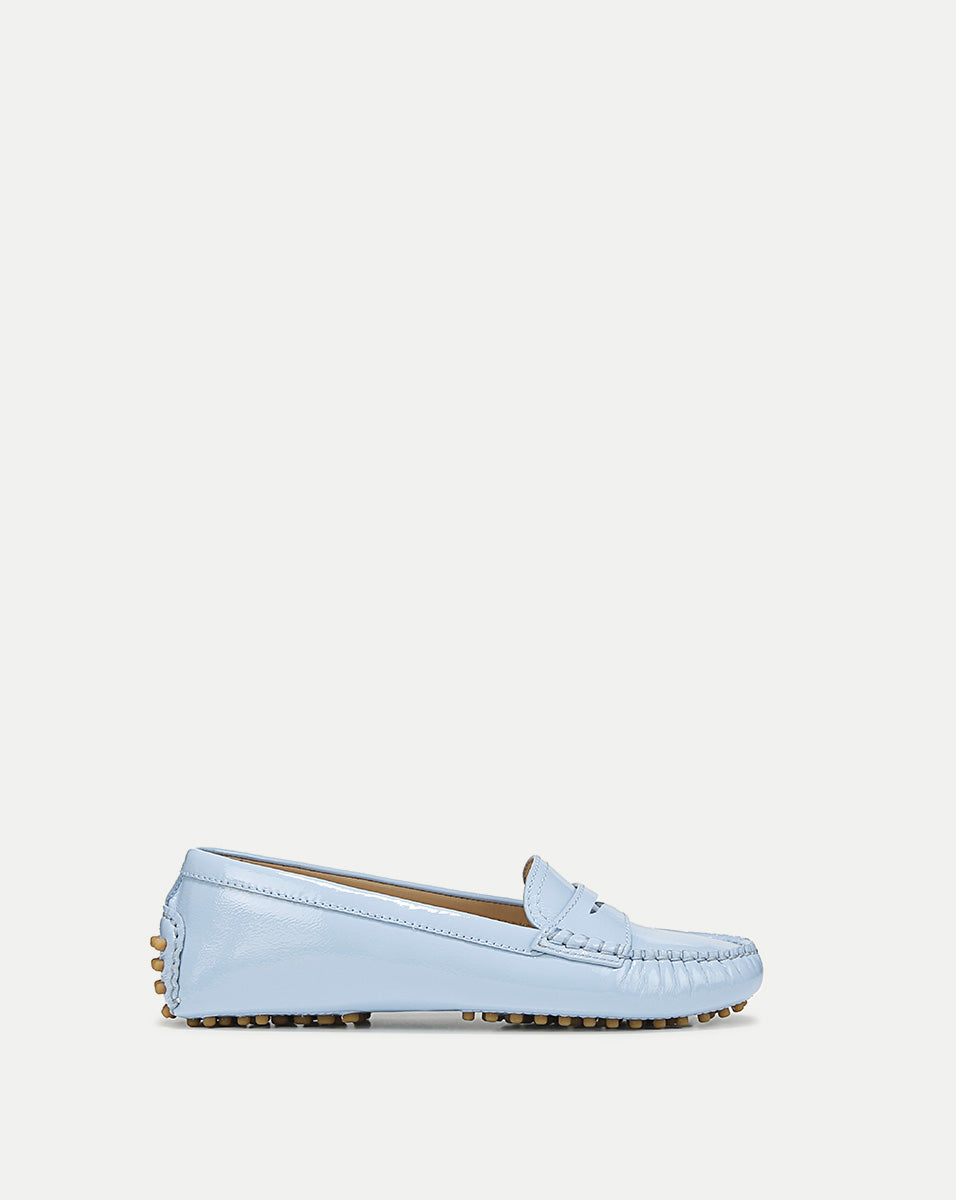 Men's Leather Driving Loafers with Cushioned Footbed | Jia
