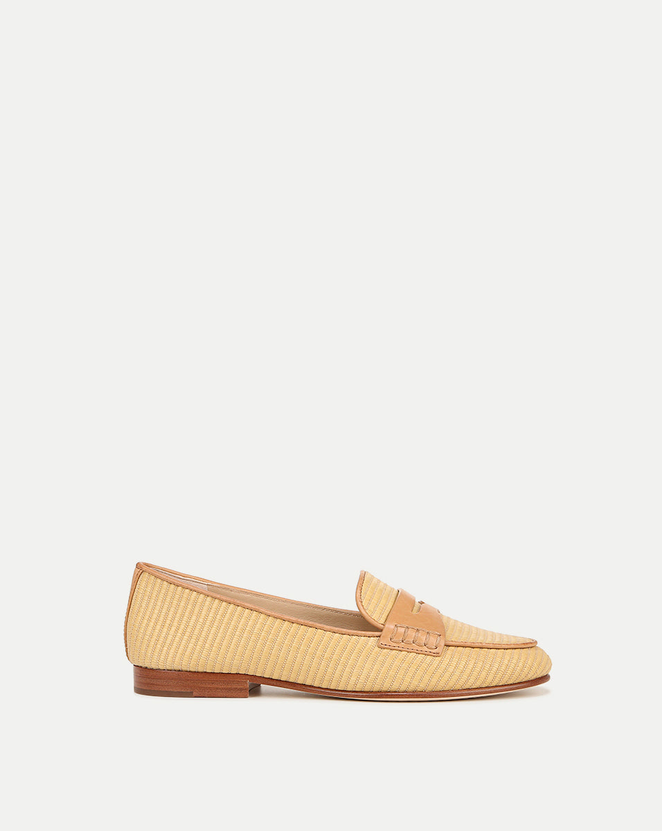 Raffia Penny Loafers for Men & Women | Leather Comfort Slip-Ons