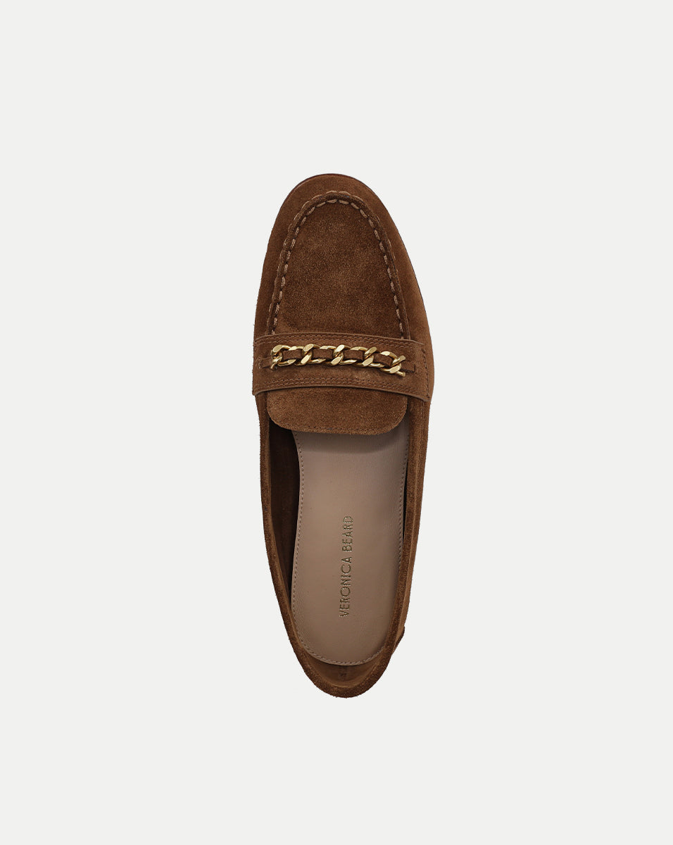 Navy Suede Chain-Link Loafer for Women | Penny