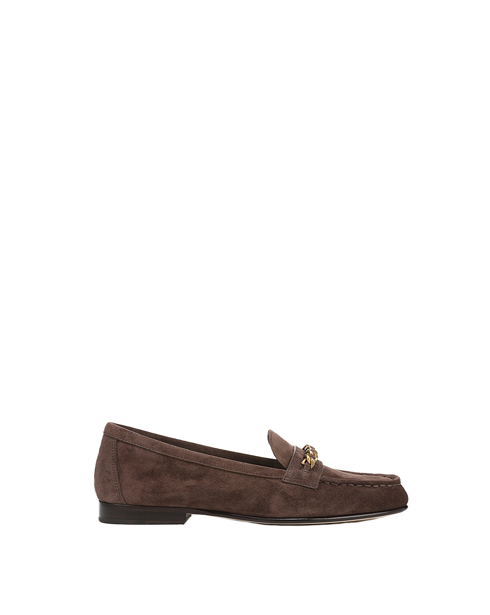 Navy Suede Chain-Link Loafer for Women | Penny