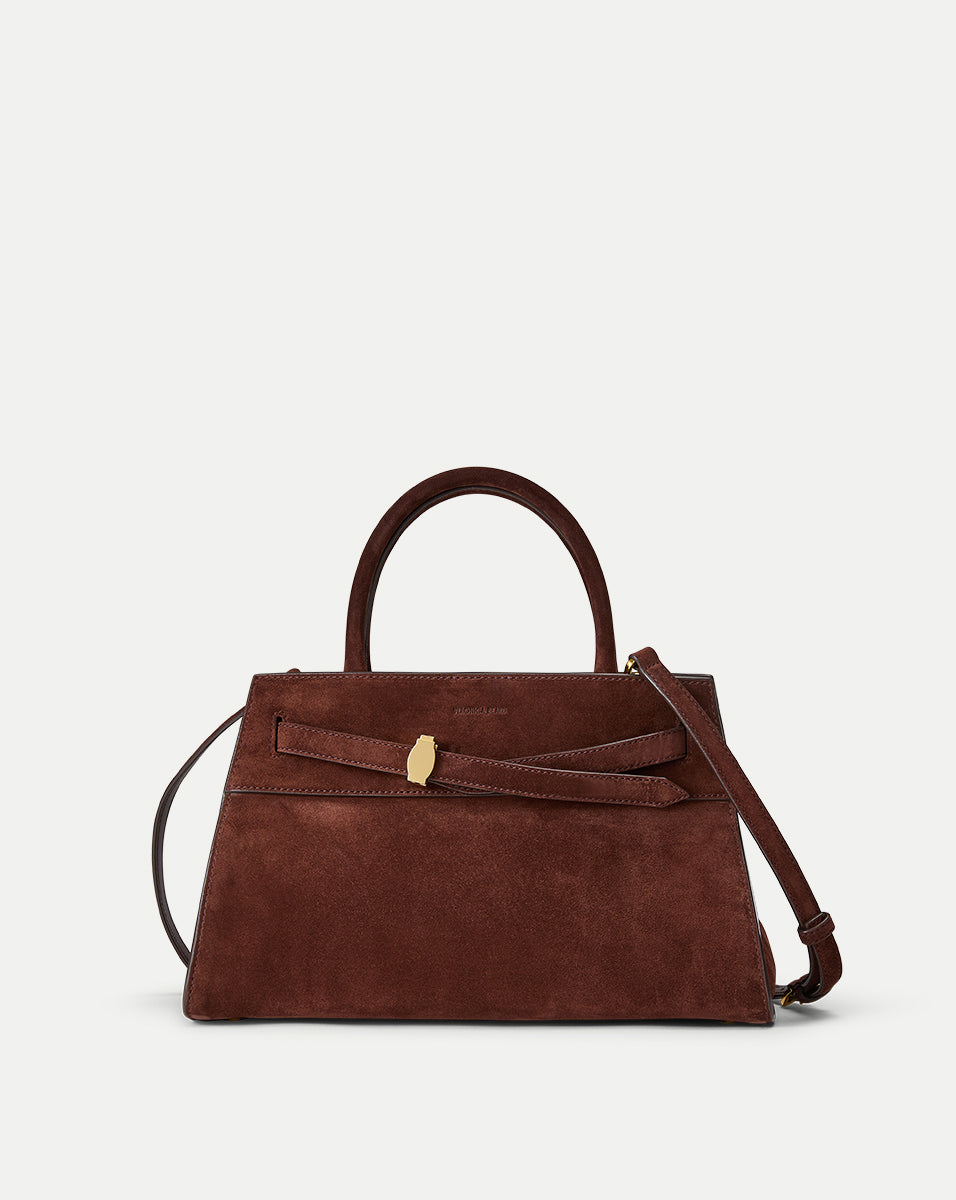 Soft Italian Suede Handbag with Adjustable Strap | Veronica Beard Dash