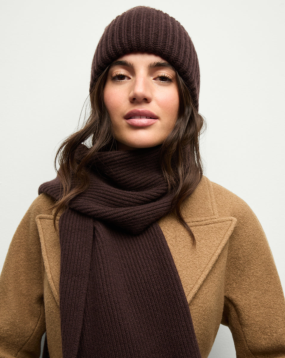 100% Cashmere Foldover Beanie for Winter | Ultra Soft & Warm