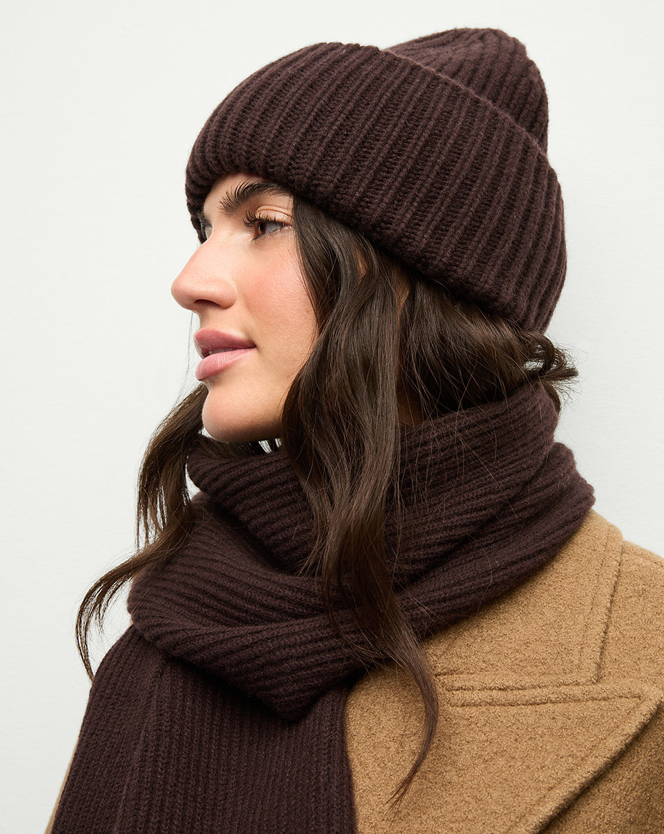 100% Cashmere Foldover Beanie for Winter | Ultra Soft & Warm