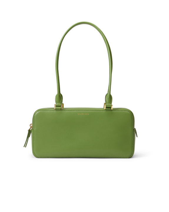 Leather Shoulder Bag for Women | Boxy Zip Top Handles