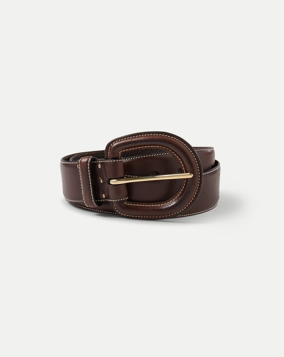 Genuine Norwegian Leather Belt for Men | Gavazzeni Aloe