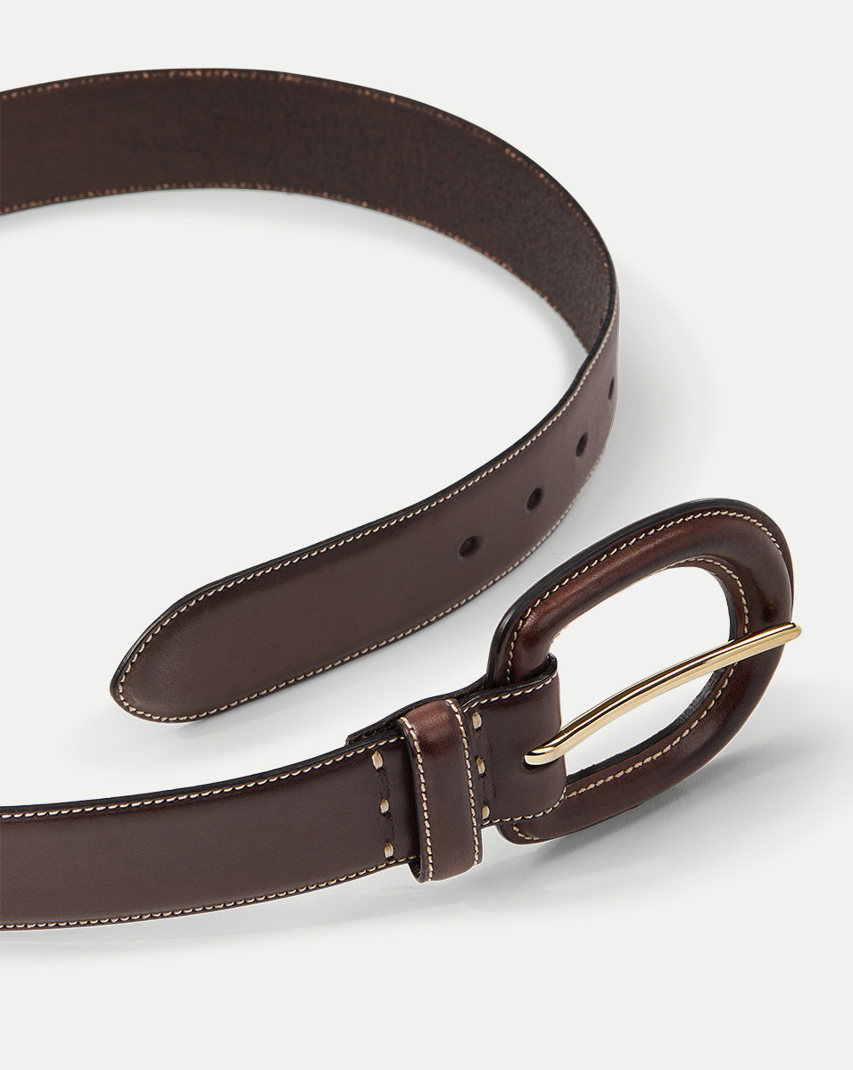 Genuine Norwegian Leather Belt for Men | Gavazzeni Aloe