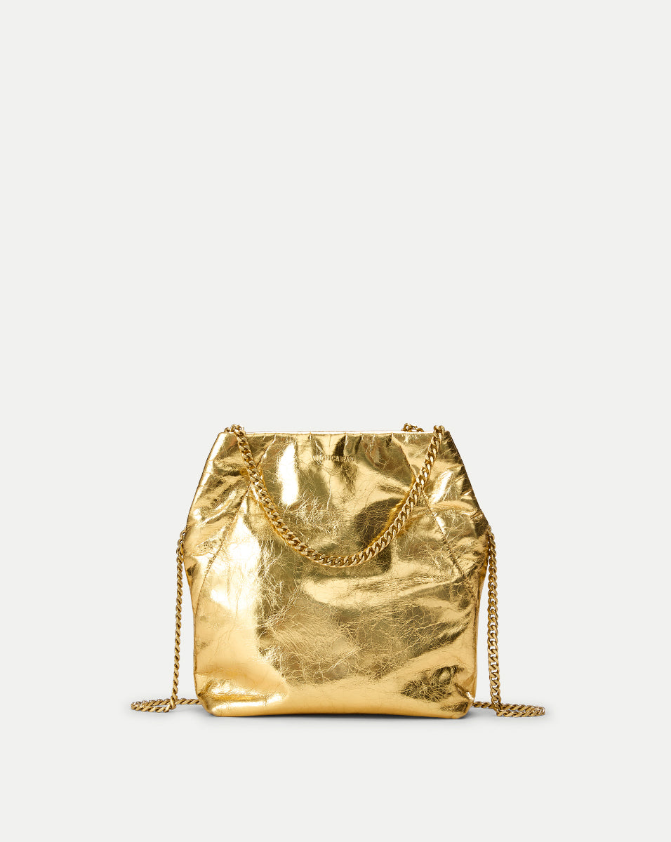 Small Metallic Slouch Bag with Chain Strap | Veronica Beard