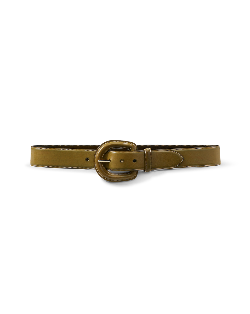 Genuine Norwegian Leather Belt for Men | Gavazzeni Aloe