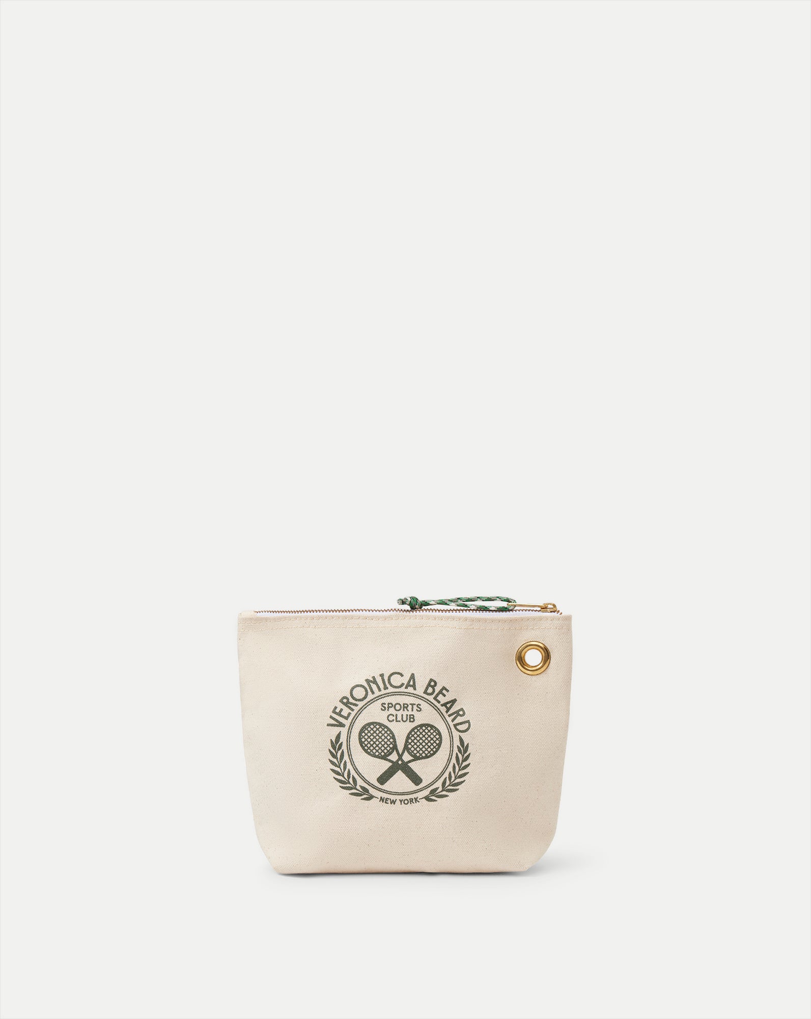 Canvas Pouch for Essentials with Cotton & Paracord Zipper | Veronica Beard