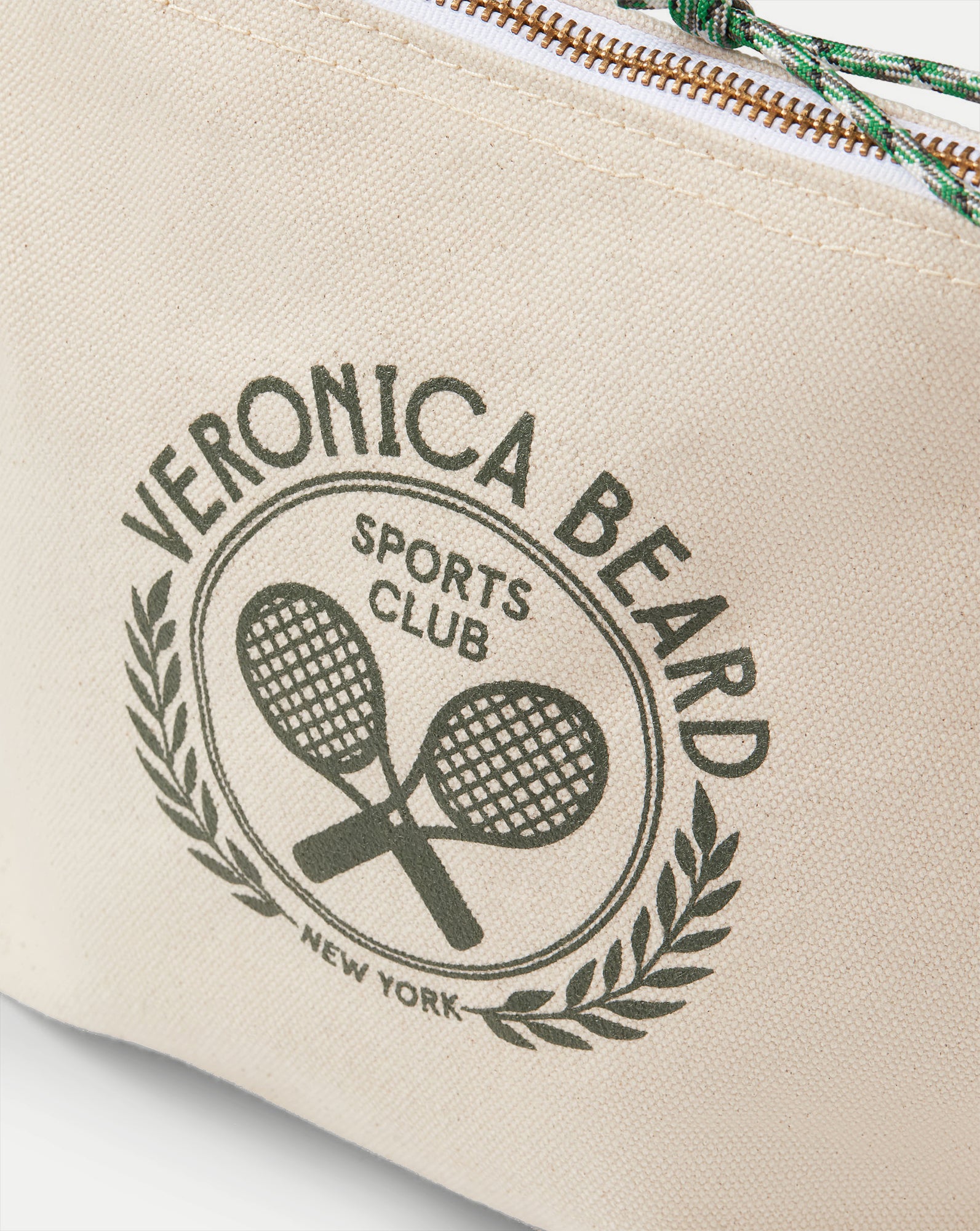Canvas Pouch for Essentials with Cotton & Paracord Zipper | Veronica Beard