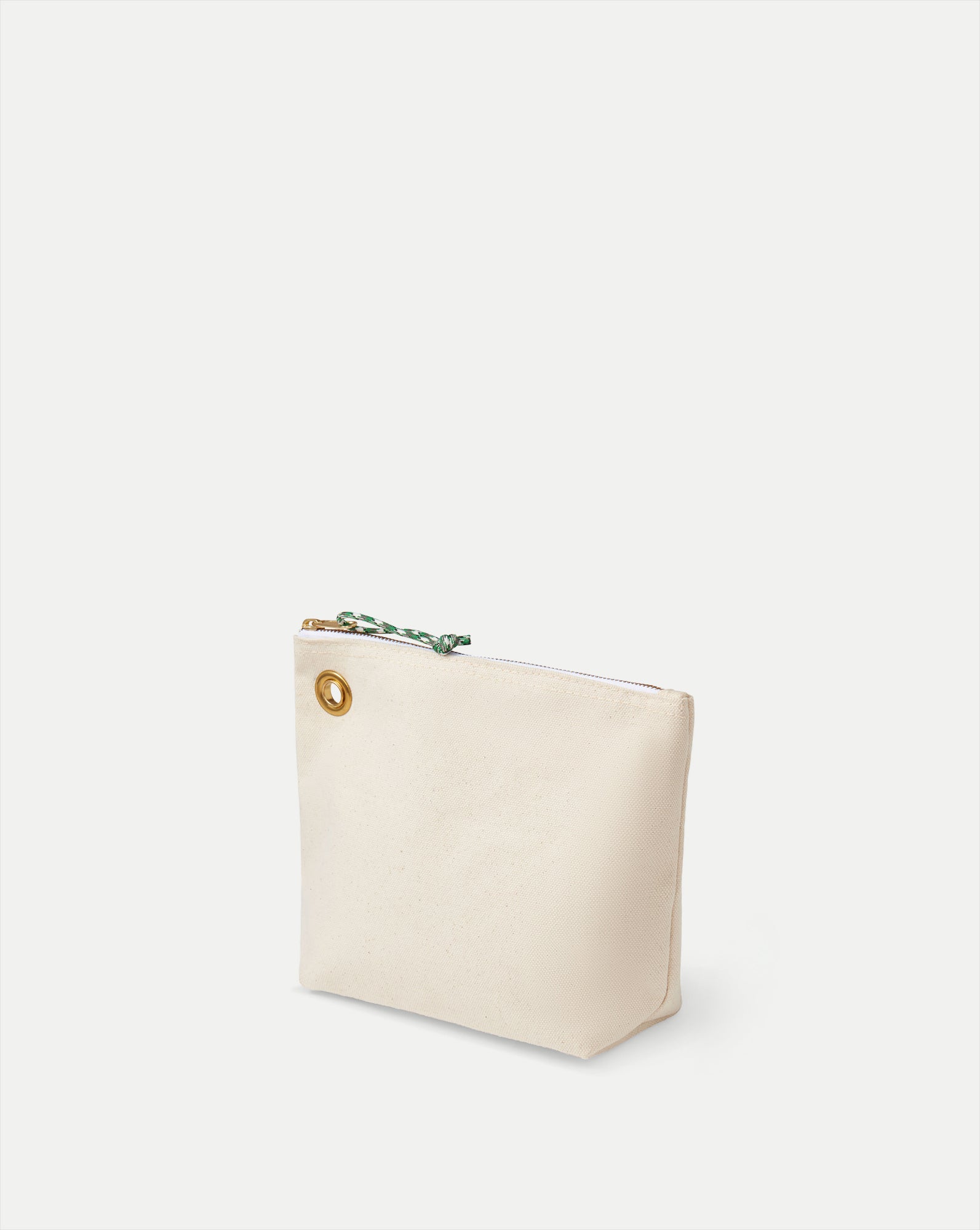 Canvas Pouch for Essentials with Cotton & Paracord Zipper | Veronica Beard