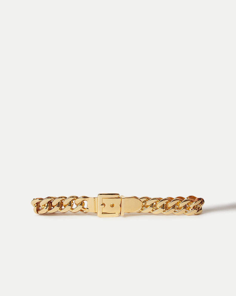 Gold Marcel Belt for Women | Brass Buckle & Adjustable Sizing | B-Low the Belt