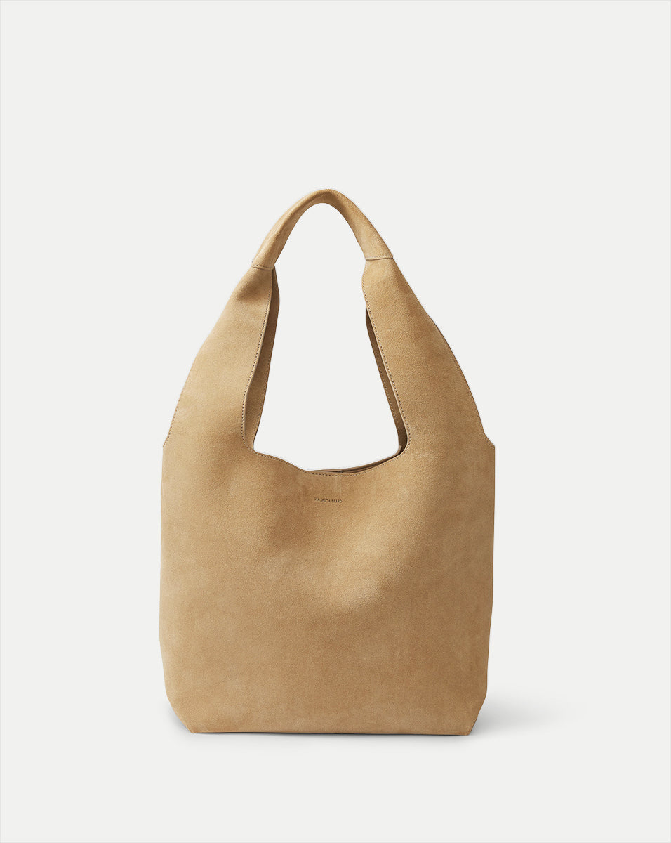 Black Italian Suede Sling Bag for Everyday Use | Veronica Beard