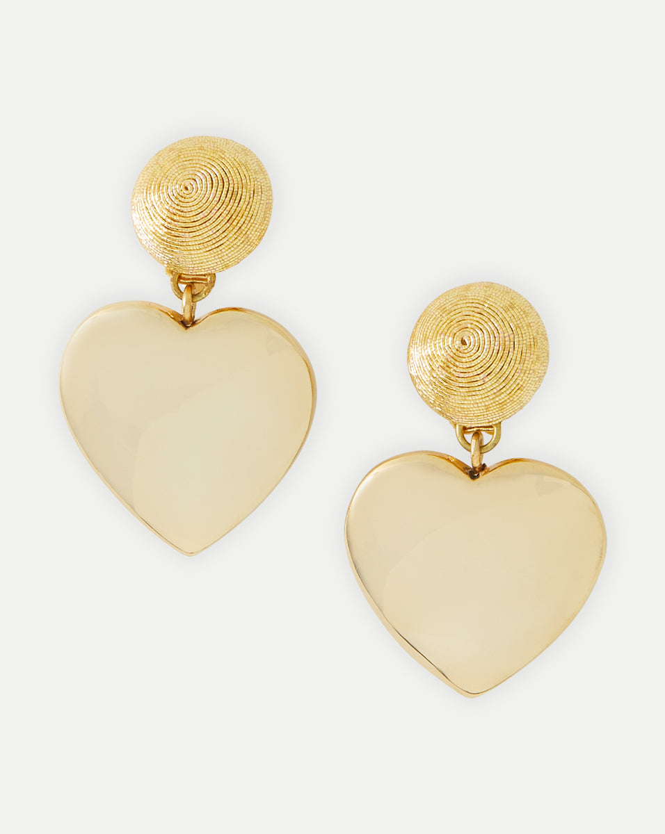 Gold-Plated Mini Cora Earrings with Clip Backing | Rebecca De Ravenel