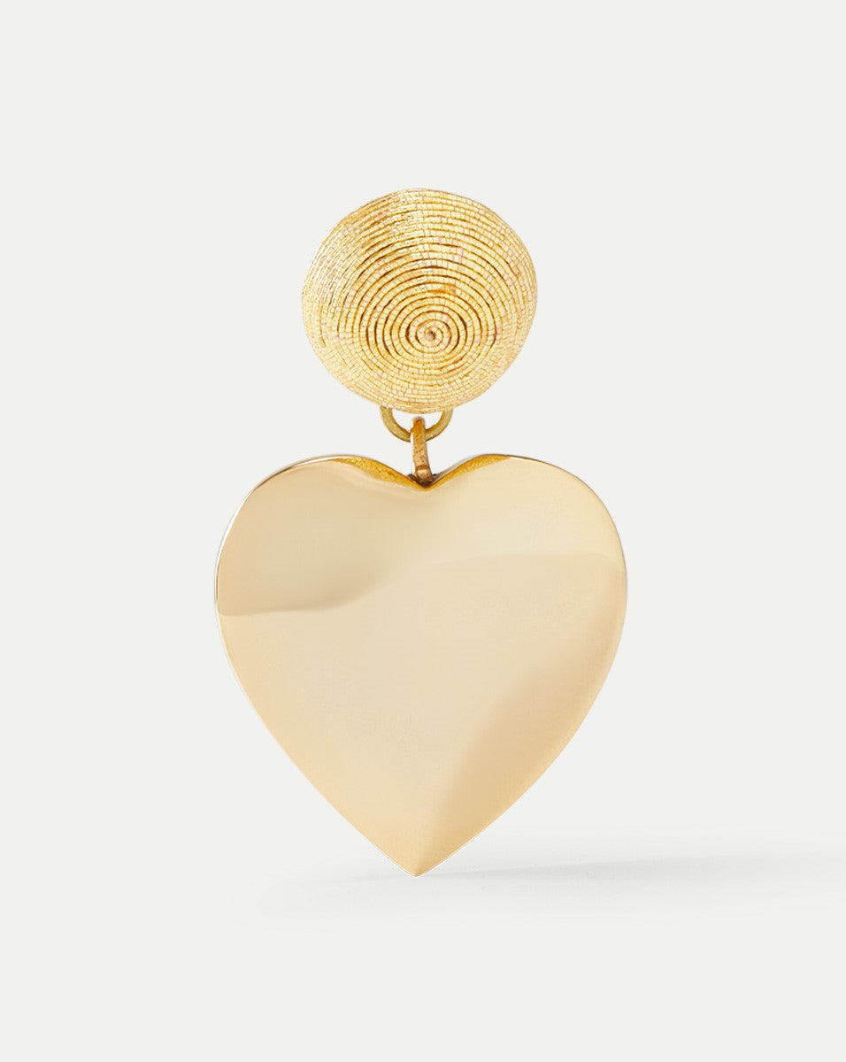 Gold-Plated Mini Cora Earrings with Clip Backing | Rebecca De Ravenel