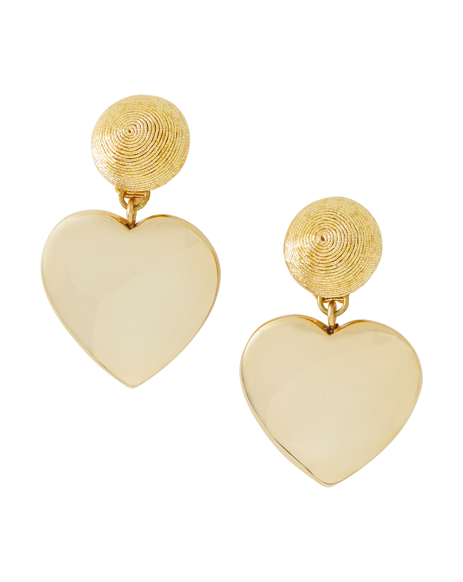Gold-Plated Mini Cora Earrings with Clip Backing | Rebecca De Ravenel