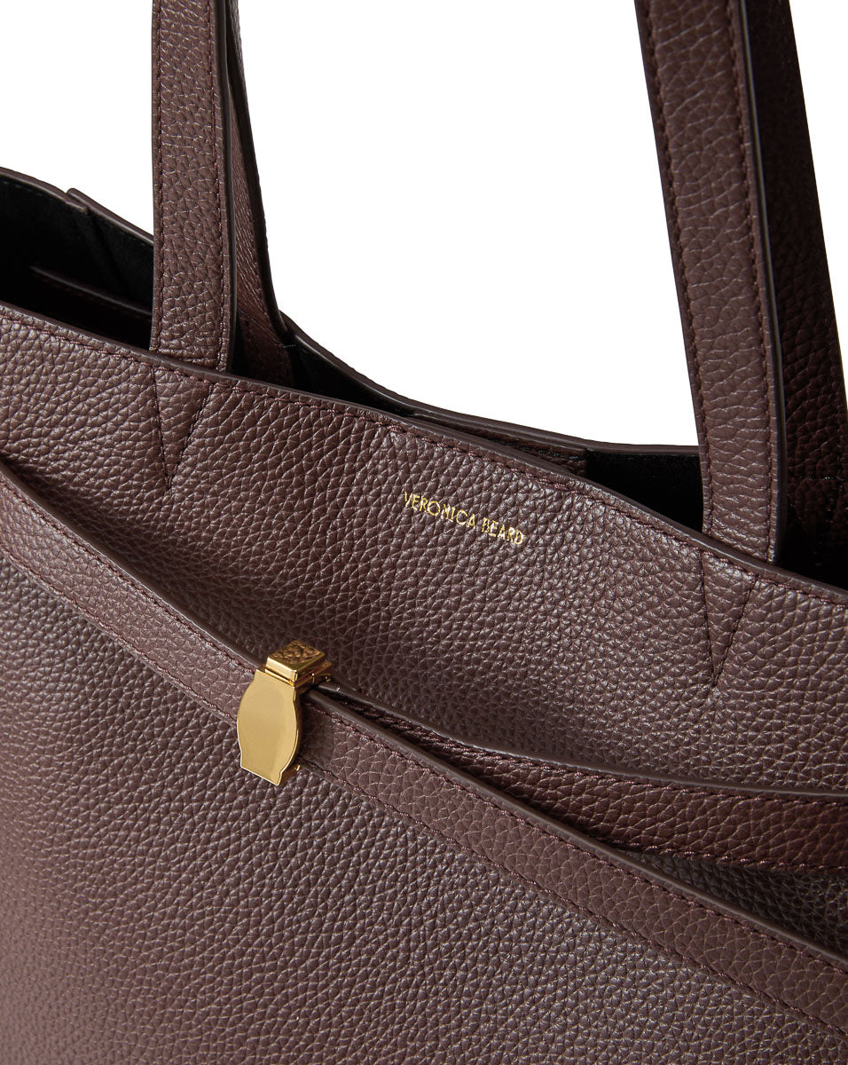 Leather Tote Bag for Women with Adjustable Strap & Pockets | Veronica Beard