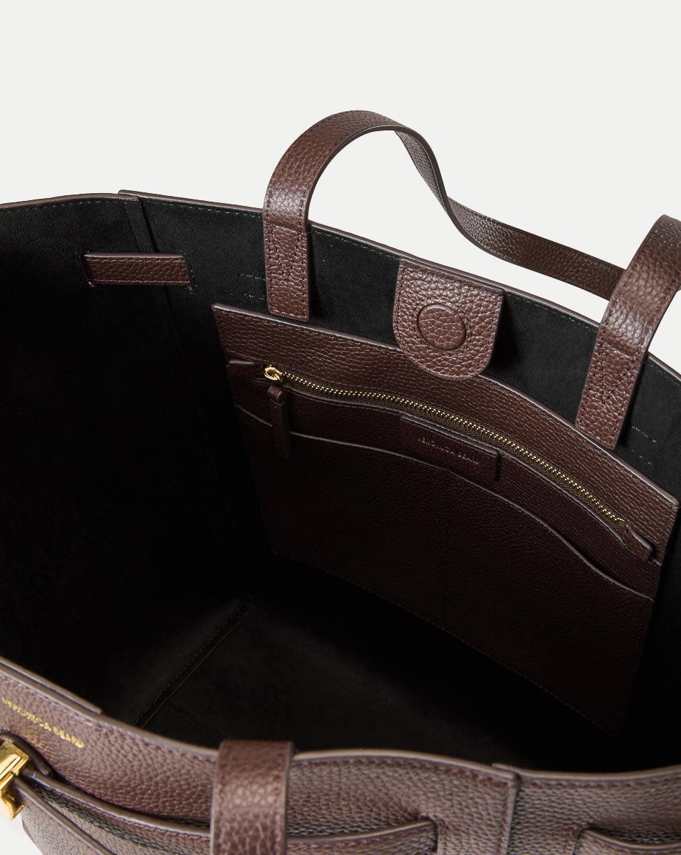 Leather Tote Bag for Women with Adjustable Strap & Pockets | Veronica Beard