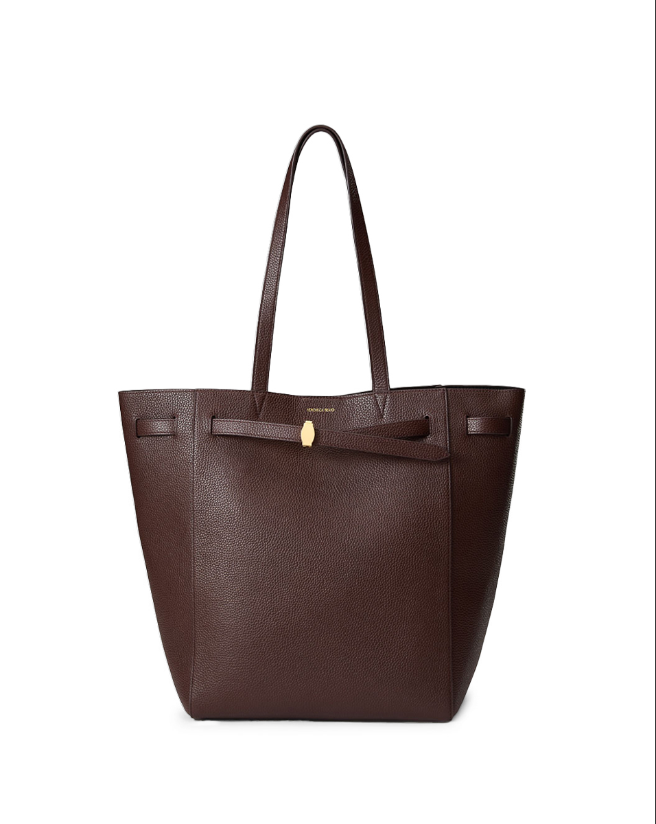 Leather Tote Bag for Women with Adjustable Strap & Pockets | Veronica Beard