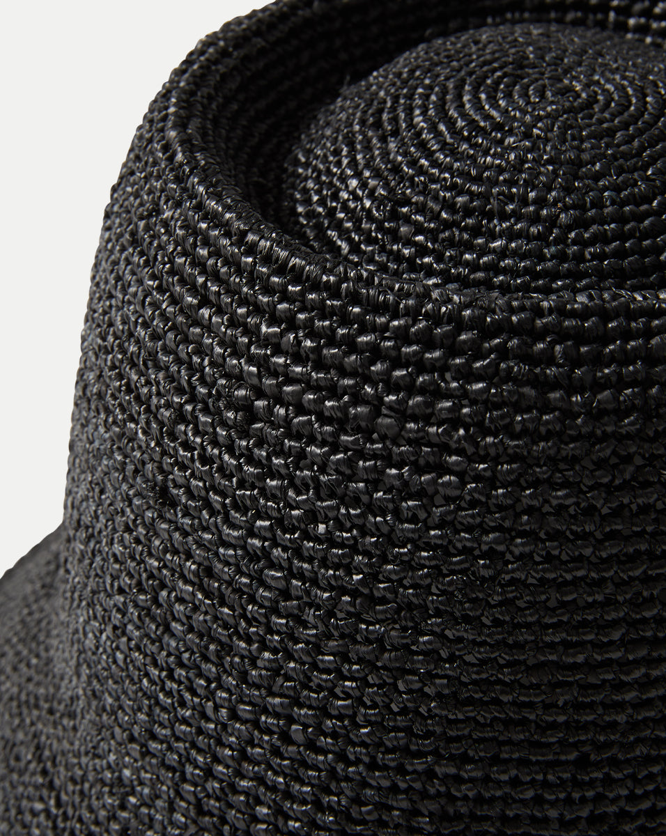 Raffia Straw Bucket Hat for Women | Janessa Leoné