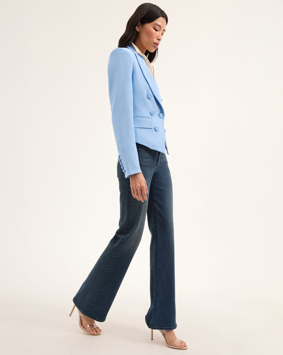 Tailored Diego Dickey Jacket with Angled Hemline | Made in USA