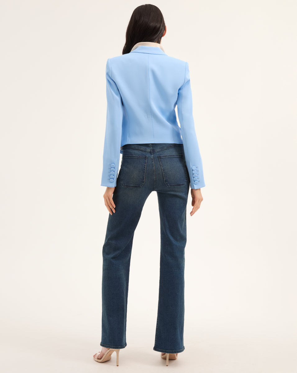 Tailored Diego Dickey Jacket with Angled Hemline | Made in USA