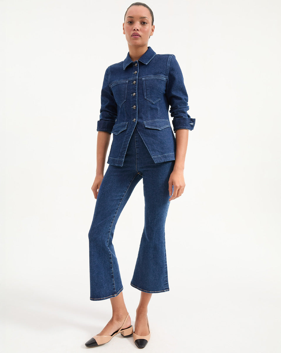 Tailored Italian Denim Jacket for Women | Alfie