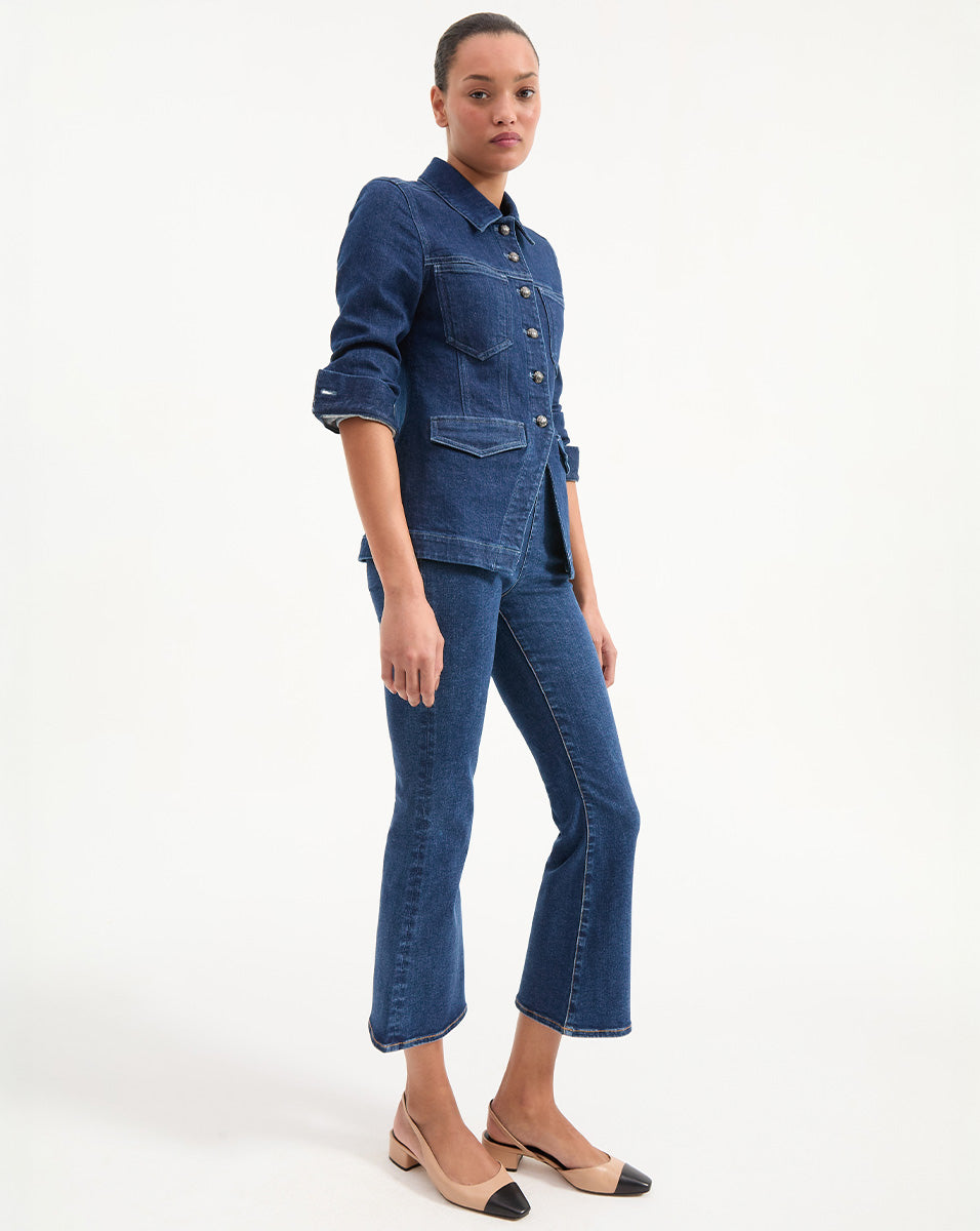 Tailored Italian Denim Jacket for Women | Alfie