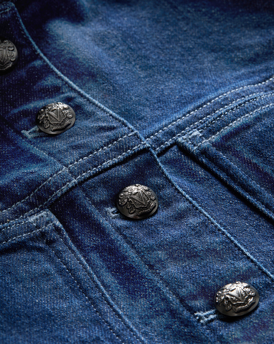 Tailored Italian Denim Jacket for Women | Alfie