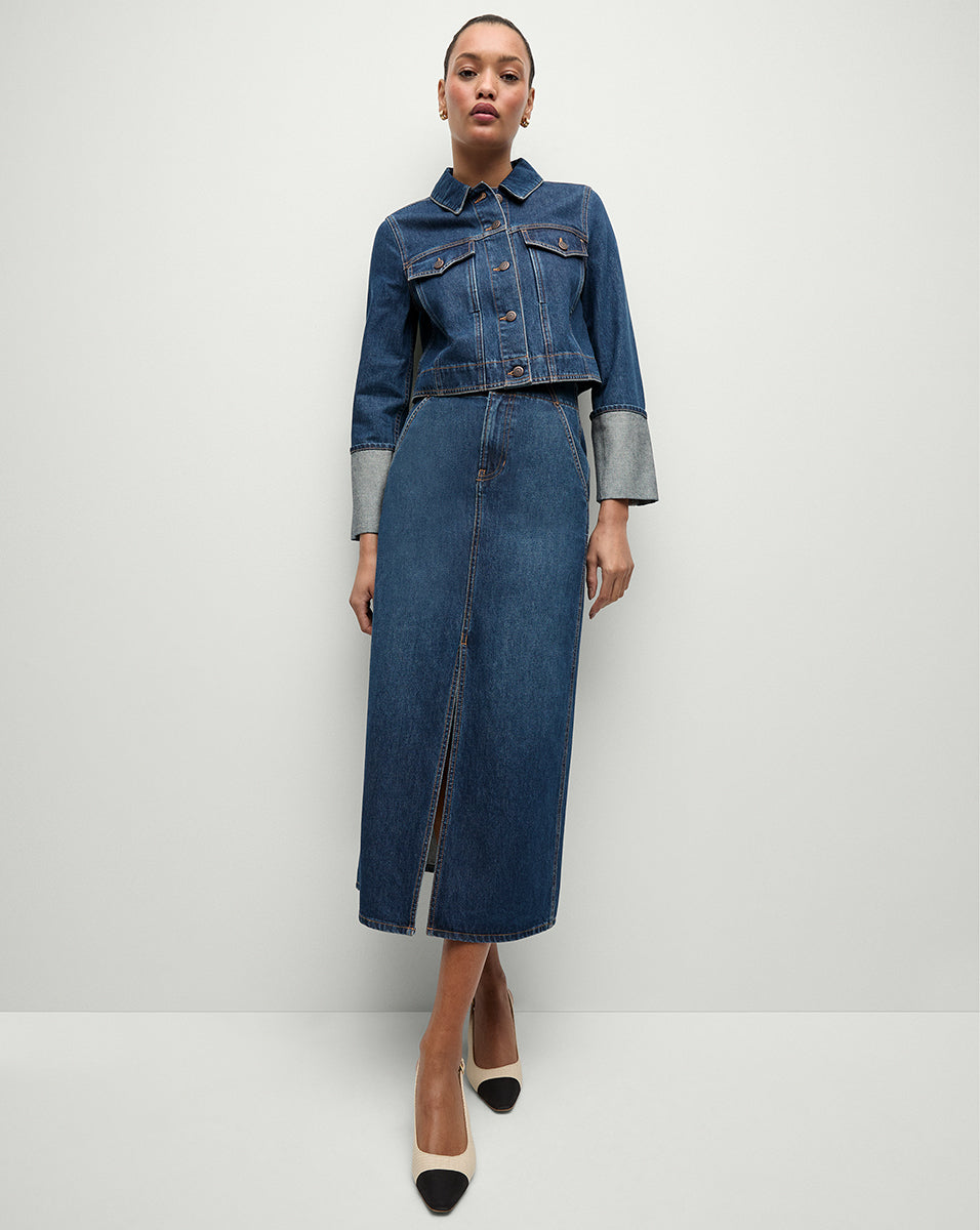 Premium Japanese Denim Jacket - Cropped Boxy Fit | Phila