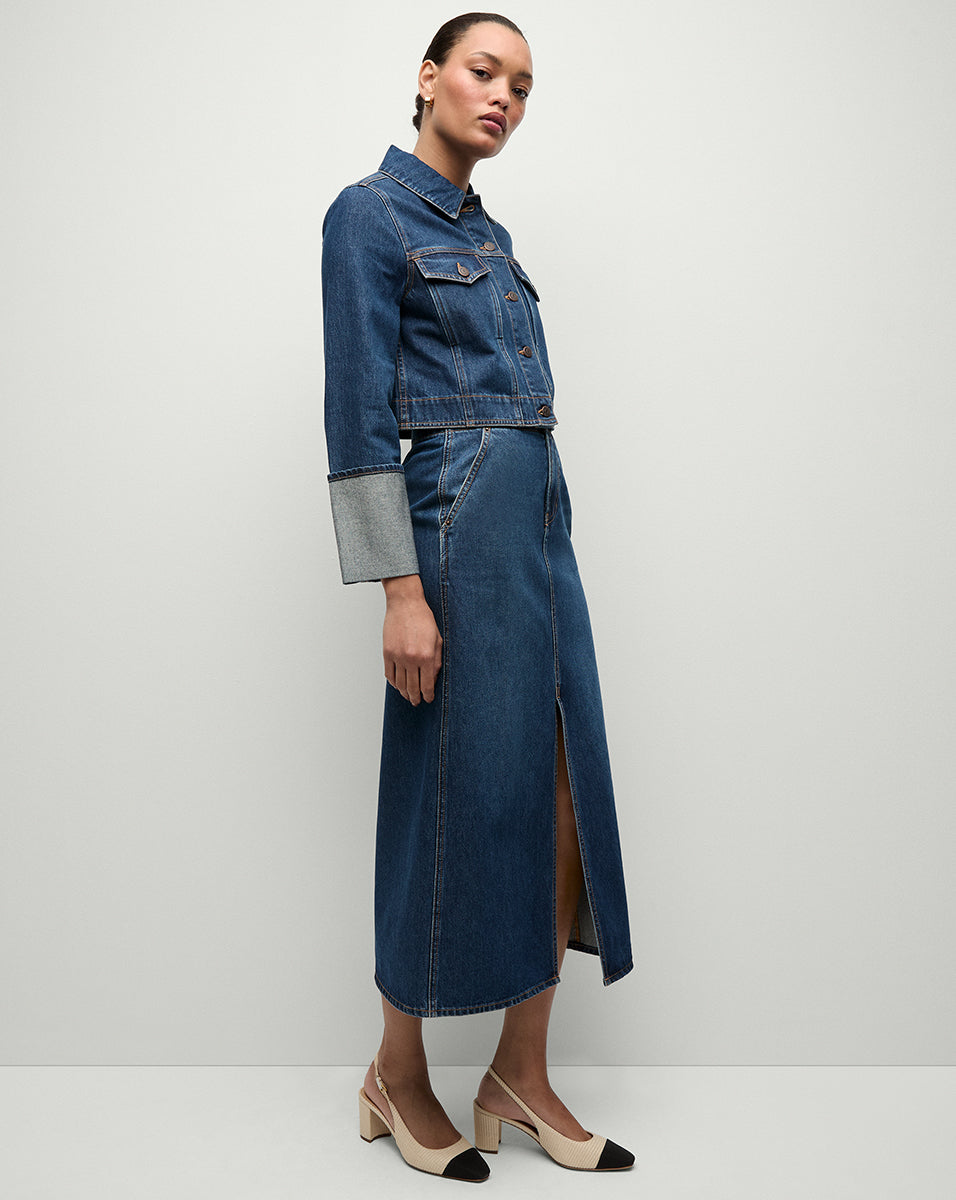 Premium Japanese Denim Jacket - Cropped Boxy Fit | Phila