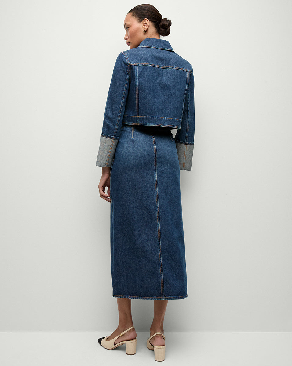 Premium Japanese Denim Jacket - Cropped Boxy Fit | Phila