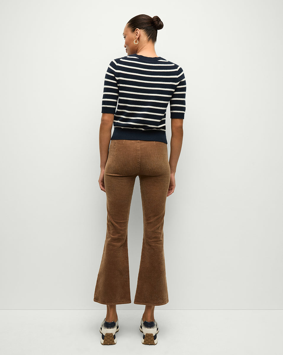 High-Rise Corduroy Kick-Flare Pants for Women | Carson Off-Duty