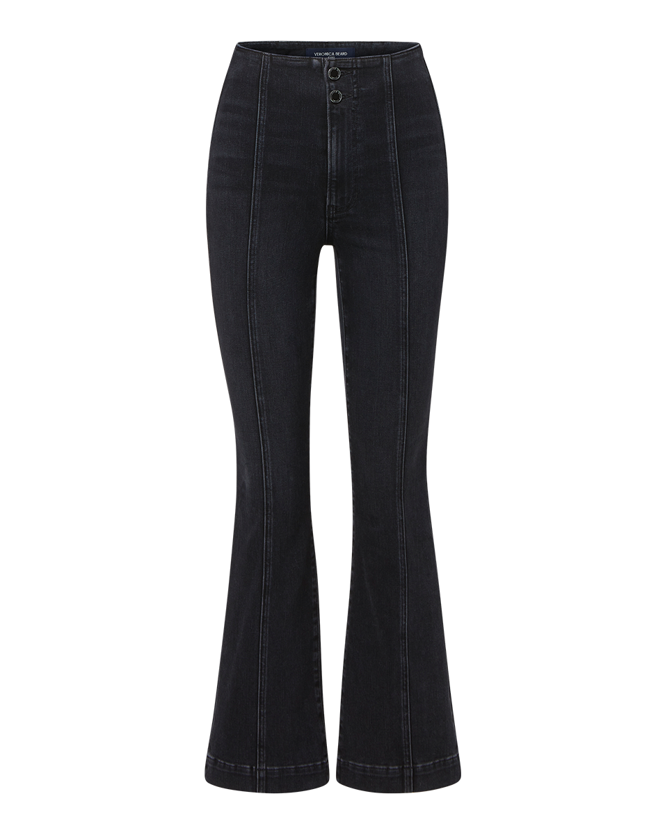 High-Rise Kick-Flare Jeans with Super-Stretch Denim | Carson