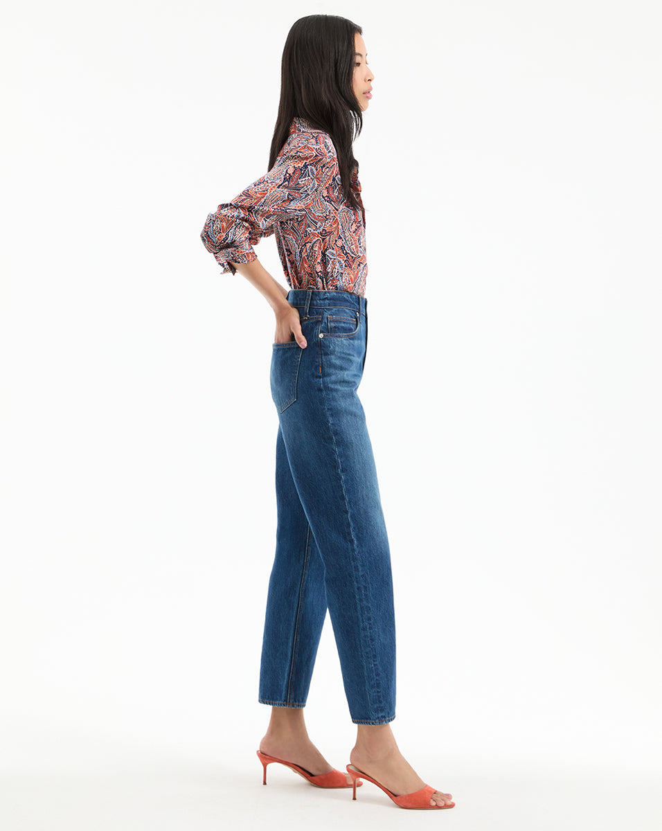 High Waist Straight-Leg Jeans | Non-Stretch Japanese Denim | Daniela