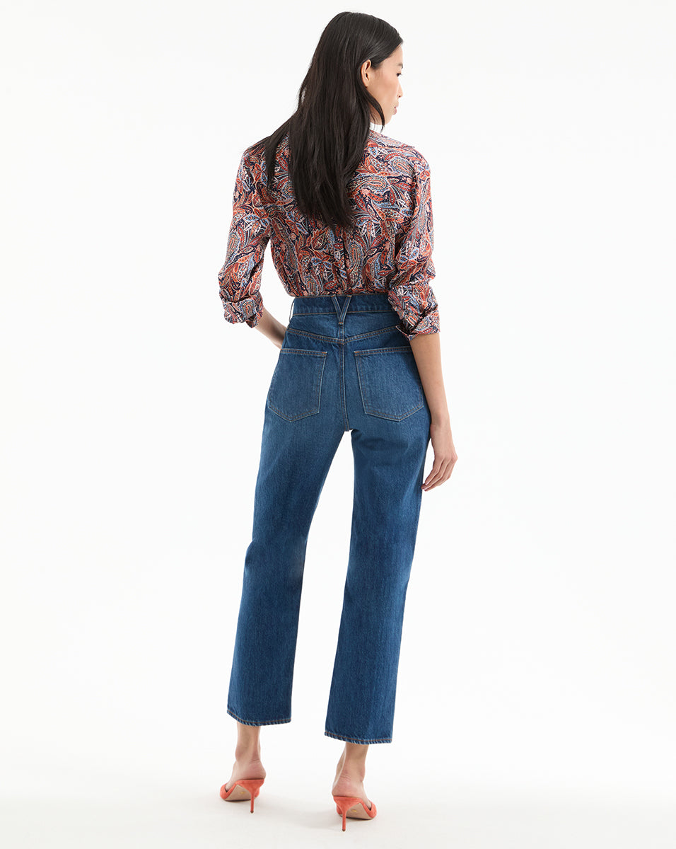 High Waist Straight-Leg Jeans | Non-Stretch Japanese Denim | Daniela