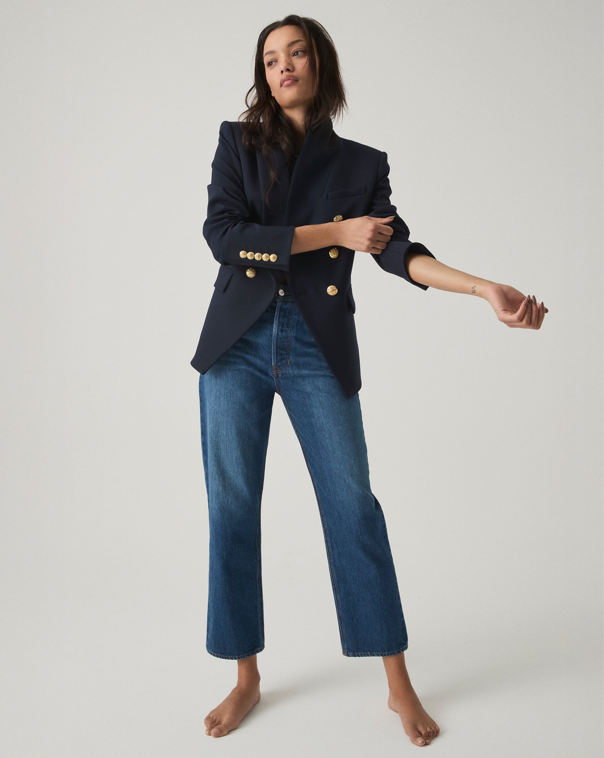 High Waist Straight-Leg Jeans | Non-Stretch Japanese Denim | Daniela