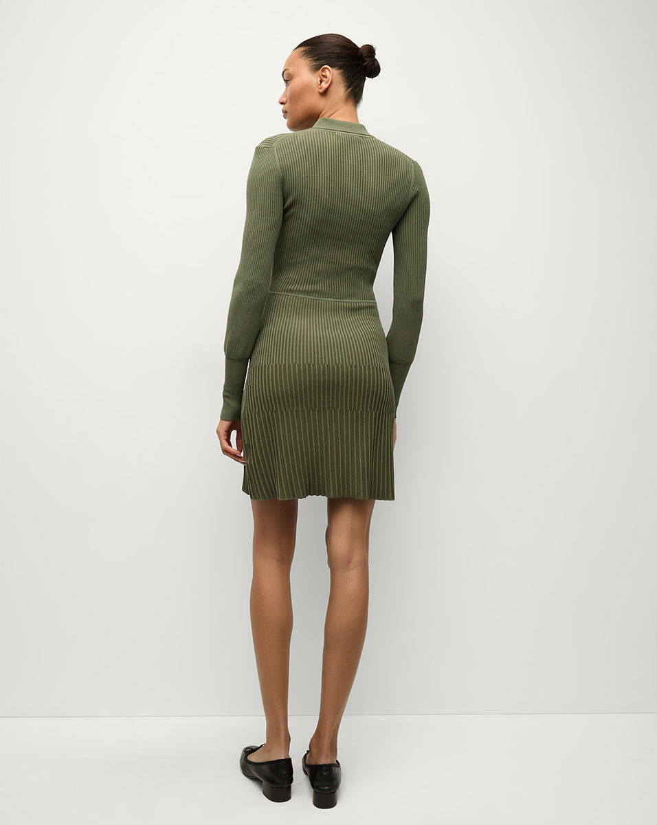 Ribbed Sweater Dress with Bishop Sleeves | Lauper Mini Dress