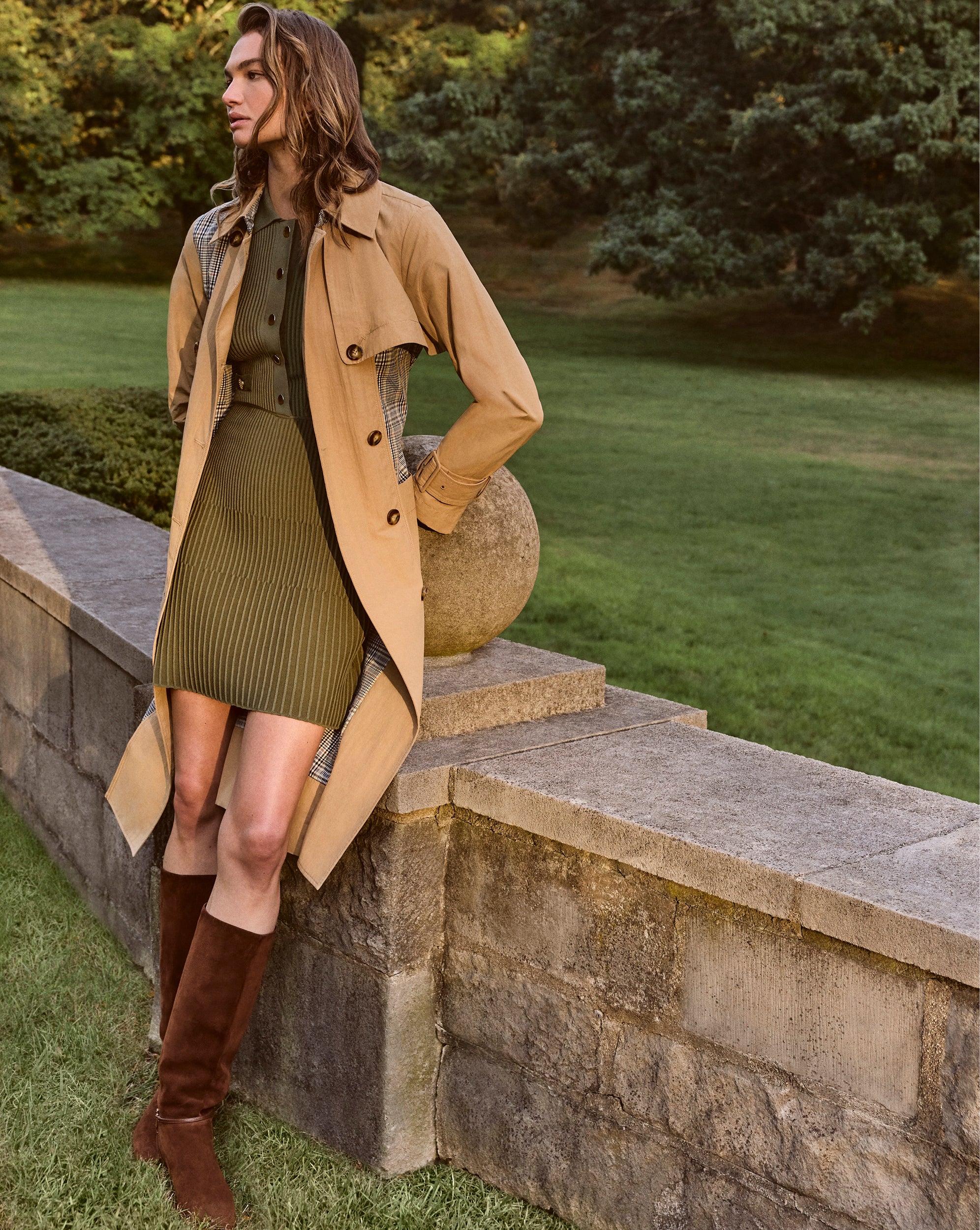 Ribbed Sweater Dress with Bishop Sleeves | Lauper Mini Dress
