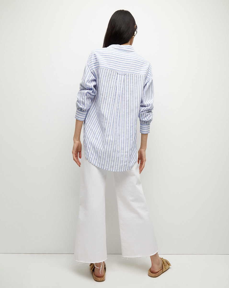Oversized Cotton Button-Down Shirt for Summer | Keiko