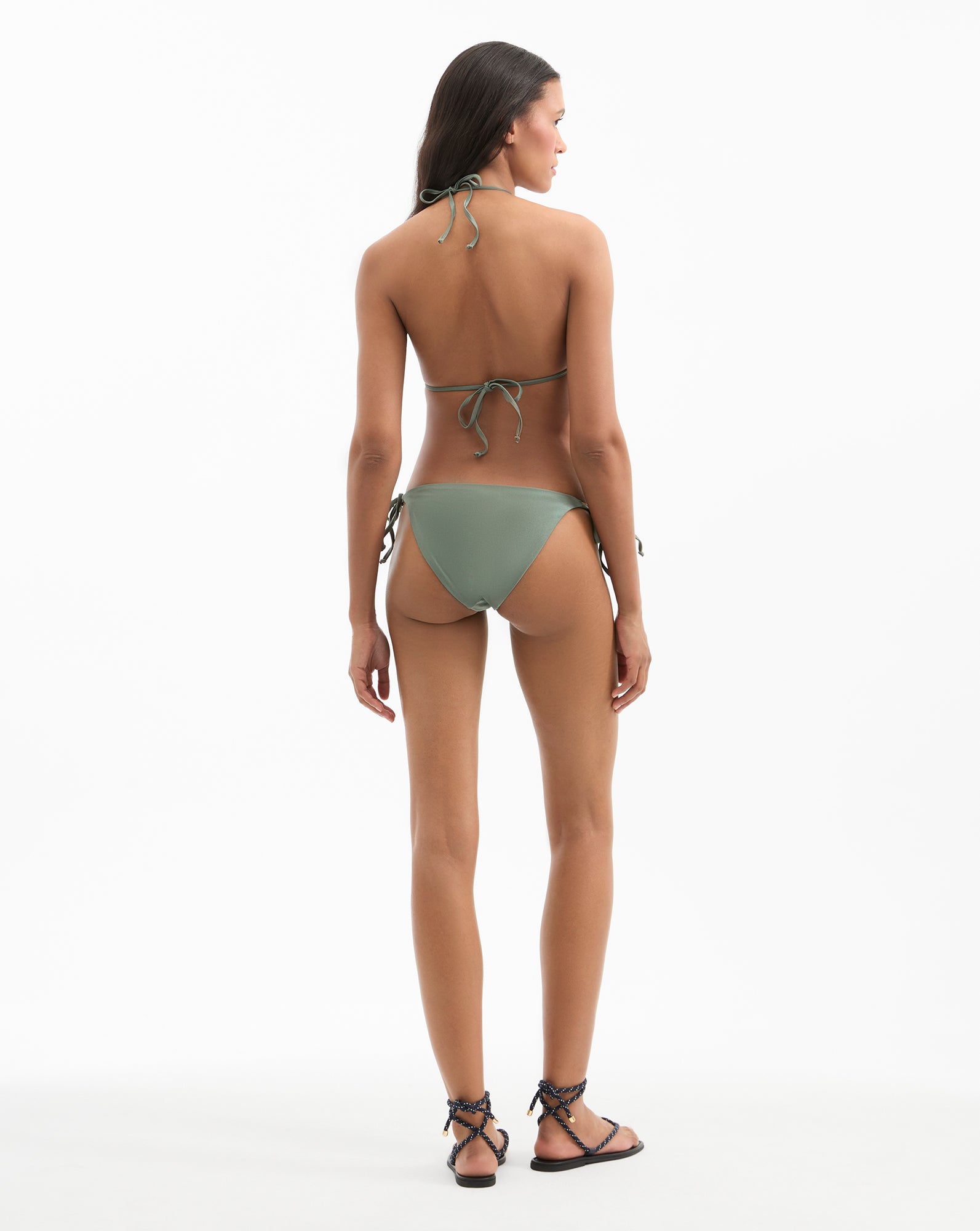 Classic Triangle Bikini Top with Self-Ties | Cala