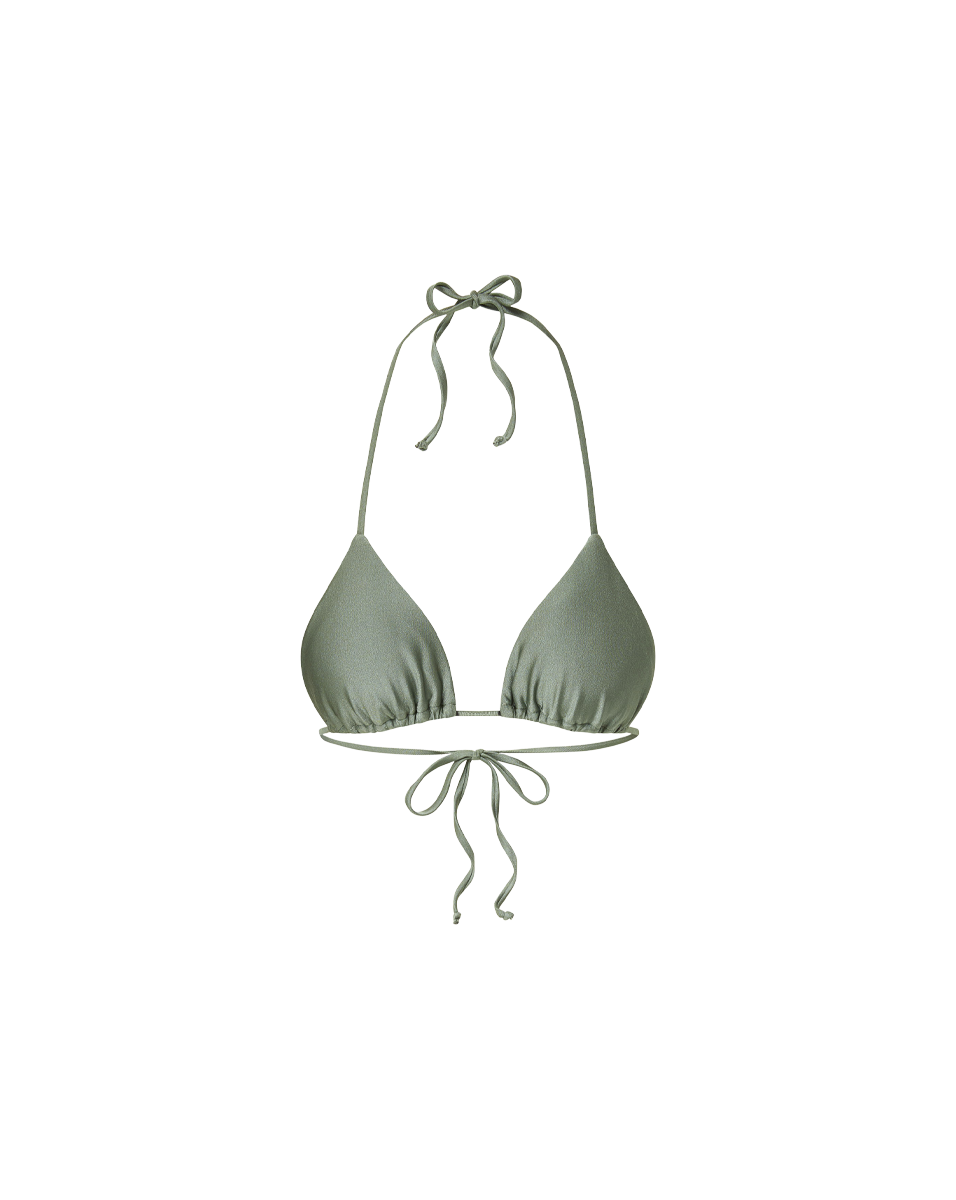 Classic Triangle Bikini Top with Self-Ties | Cala