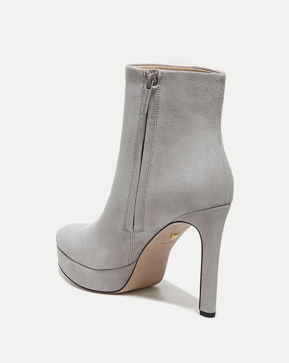 Suede Platform Bootie with 3" Heel | Dali