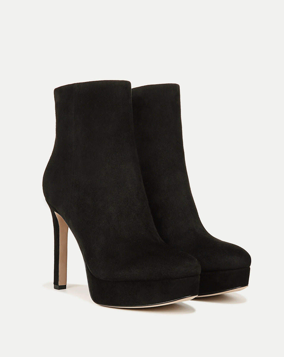 Suede Platform Bootie with 3" Heel | Dali