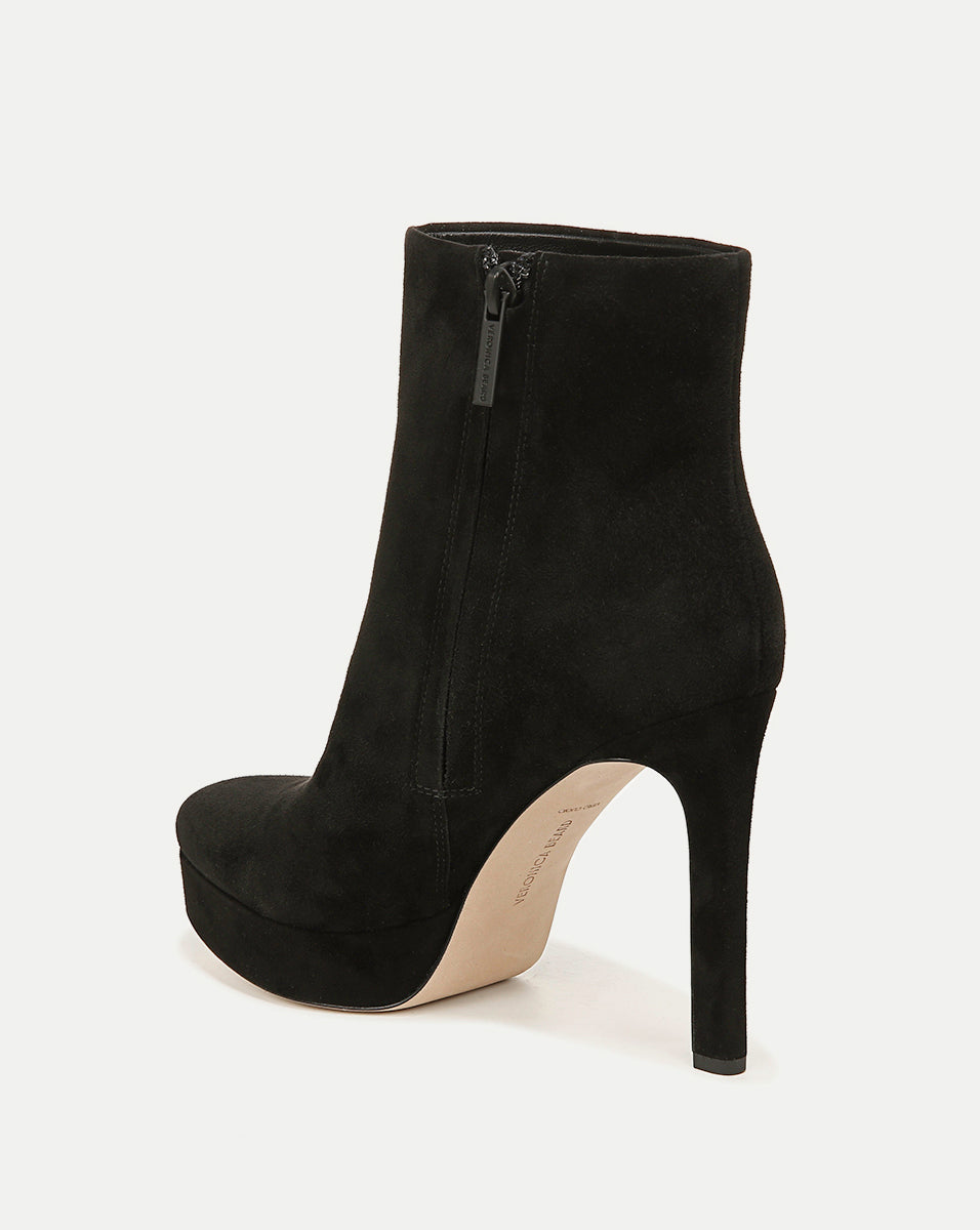 Suede Platform Bootie with 3" Heel | Dali