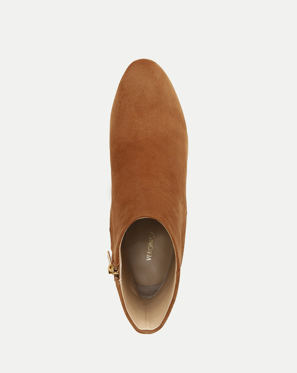 Suede Platform Bootie with 3" Heel | Dali